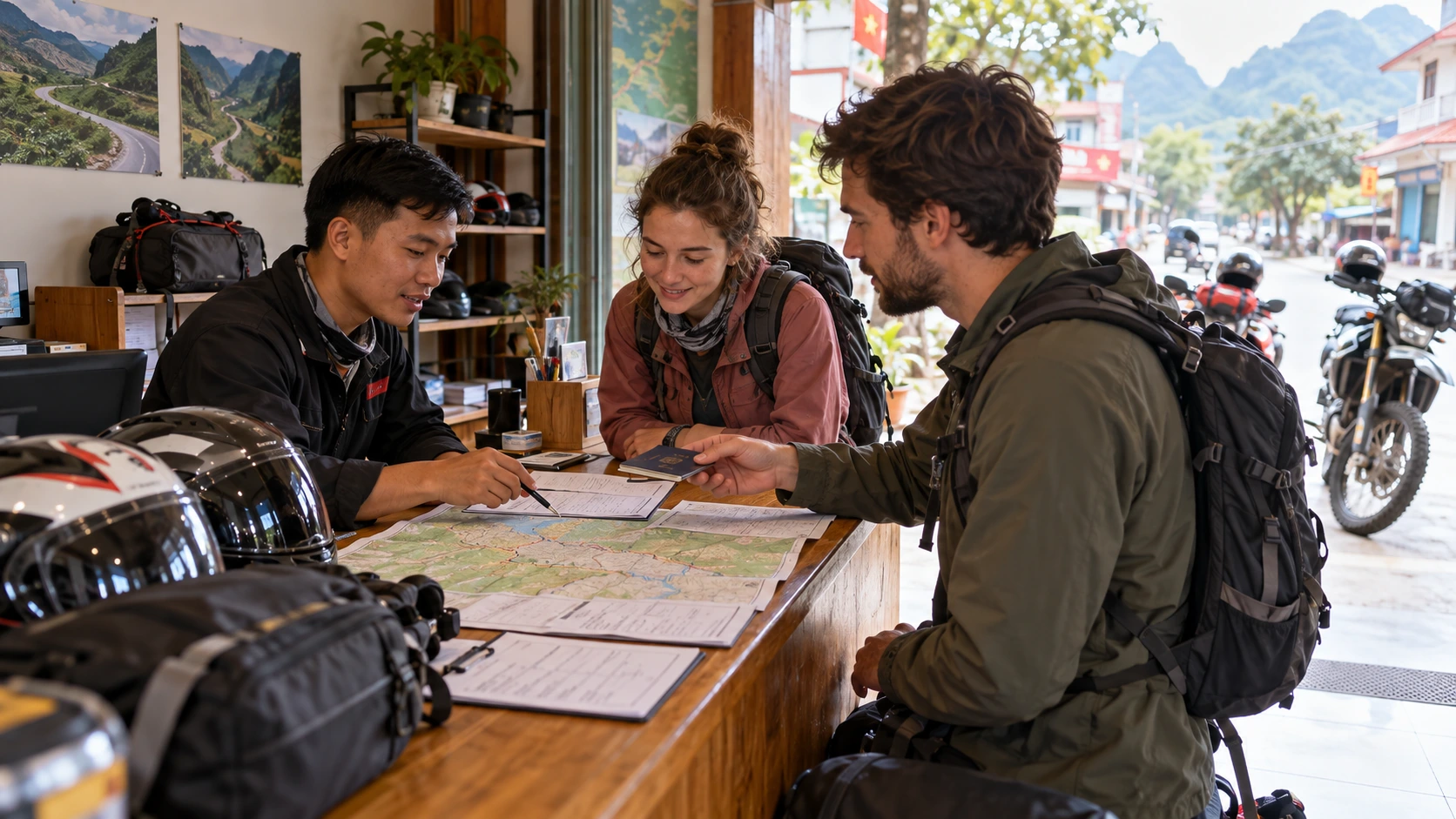 Before departing Ha Giang City, all travelers must complete permit registration at the local police station or immigration office.