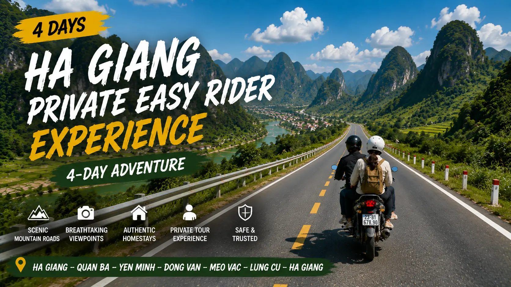 Ha Giang Private Easy Rider Experience — 4 Days