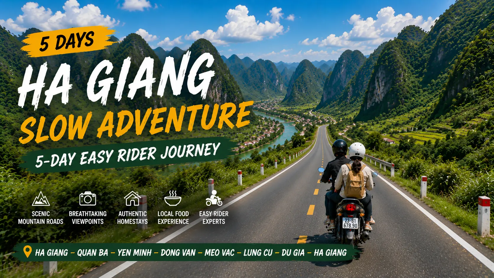 Ha Giang Slow Adventure — 5-Day Easy Rider Journey